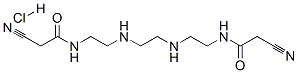 N,N'-[ethylenebis(iminoethylene)]bis(2-cyanoacetamide) hydrochloride Structure