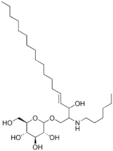 N-hexylglucosylsphingosine Struktur