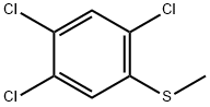 2,4,5-トリクロロチオアニソール 化学構造式