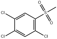 メチル2,4,5-トリクロロフェニルスルホン 化学構造式