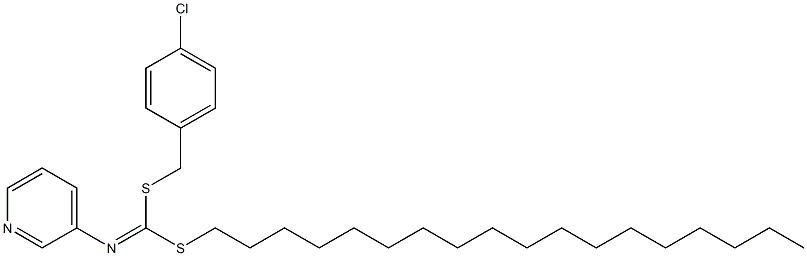 (4-Chlorophenyl)methyl octadecyl-3-pyridinylcarbonimidodithioate|