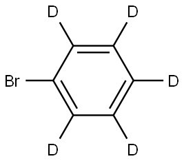 1-ブロモ[2,3,4,5,6-2H5]ベンゼン 化学構造式