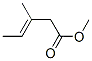 (E)-3-Methyl-3-pentenoic acid methyl ester Struktur