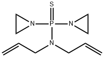 Bis(1-aziridinyl)(diallylamino)phosphine sulfide Structure