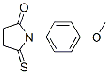 1-(p-Methoxyphenyl)-2-thioxopyrrolidin-5-one 结构式