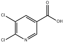 5,6-ジクロロニコチン酸 化学構造式