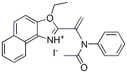 2-[(acetylanilino)vinyl]-3-ethylnaphth[1,2-d]oxazolium iodide 结构式