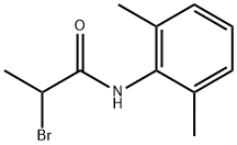 2-ブロモ-N-(2,6-ジメチルフェニル)プロパンアミド 化学構造式