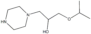 1-异丙氧基-3-(哌嗪-1-基)丙烷-2-醇 结构式
