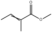 2-メチル-2-ブテン酸メチル 化学構造式
