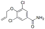 4-(アリルオキシ)-3,5-ジクロロベンズアミド 化学構造式