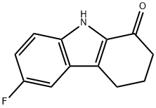 6-フルオロ-3,4-ジヒドロ-9H-カルバゾール-1(2H)-オン 化学構造式