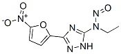 5-(N-Ethyl-N-nitrosoamino)-3-(5-nitro-2-furyl)-1H-1,2,4-triazole 结构式
