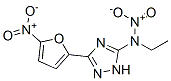 N-エチル-N-ニトロ-3-(5-ニトロフラン-2-イル)-1H-1,2,4-トリアゾール-5-アミン 化学構造式