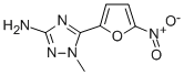 1-メチル-5-(5-ニトロフラン-2-イル)-1H-1,2,4-トリアゾール-3-アミン 化学構造式