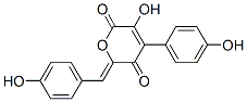 3-Hydroxy-4-(4-hydroxyphenyl)-6-[(4-hydroxyphenyl)methylene]-2H-pyran-2,5(6H)-dione Structure