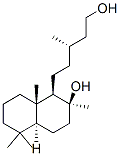 (8S)-ラブダン-8,15-ジオール 化学構造式