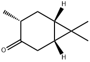 [1R-(1alpha,4beta,6beta)]-4,7,7-trimethylbicyclo[4.1.0]heptan-3-one 结构式
