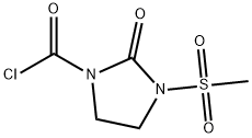 3-メタンスルホニル-2-オキソ-1-イミダゾリジンカルボニルクロリド 化学構造式