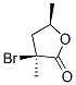 trans-3-bromodihydro-3,5-dimethylfuran-2(3H)-one Struktur