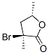 cis-3-bromodihydro-3,5-dimethylfuran-2(3H)-one Structure