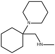 N-甲基-1-(1-(哌啶-1-基)环己基)甲胺 结构式