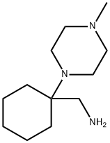 (1-(4-甲基哌嗪-1-基)环己基)甲胺 结构式