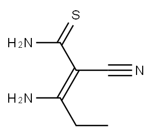 2-Pentenethioamide,  3-amino-2-cyano- 结构式