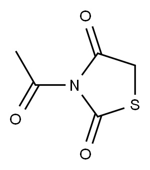 2,4-Thiazolidinedione, 3-acetyl- (9CI) Structure