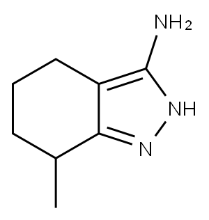 2H-Indazol-3-amine,  4,5,6,7-tetrahydro-7-methyl- Structure