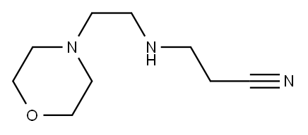 3-{[2-(吗啉-4-基)乙基]氨基}丙腈 结构式