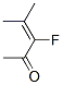 3-Penten-2-one, 3-fluoro-4-methyl- (9CI) Structure
