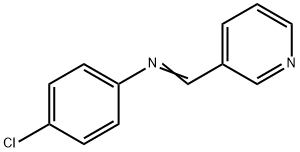 4-クロロ-N-(3-ピリジニルメチレン)ベンゼンアミン 化学構造式