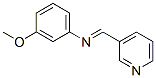 3-Methoxy-N-(3-pyridinylmethylene)benzenamine Structure