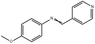 N-(4-Pyridylmethylene)-4-methoxyaniline Struktur