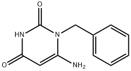 6-氨基-1-(苯基甲基)嘧啶-2,4-二酮 结构式