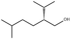 (R)-5-メチル-2-(1-メチルエチル)-1-ヘキサノール 化学構造式