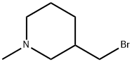 3-(ブロモメチル)-1-メチルピペリジン 化学構造式