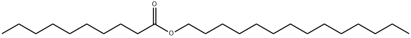 癸酸十四酯 结构式
