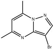 3-bromo-5,7-dimethylpyrazolo[1,5-a]pyrimidine Structure