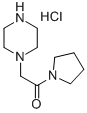 1-(1-PYRROLIDINYLCARBONYLMETHYL)PIPERAZINE HYDROCHLORIDE Struktur