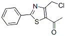 1-[4-(Chloromethyl)-2-phenyl-5-thiazolyl]ethanone 结构式