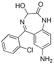 7-Amino-5-(2-chlorophenyl)-1,3-dihydro-3-hydroxy-2H-1,4-benzodiazepin-2-one Structure