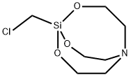 1-(クロロメチル)-2,8,9-トリオキサ-5-アザ-1-シラビシクロ[3.3.3]ウンデカン 化学構造式