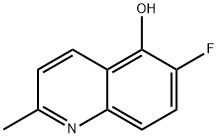 5-Quinolinol,  6-fluoro-2-methyl- Struktur