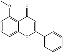 5-甲氧基黄酮, 42079-78-7, 结构式