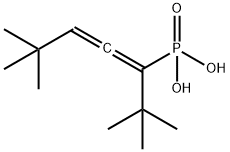 Phosphonic acid, [1-(1,1-dimethylethyl)-4,4-dimethyl-1,2-pentadienyl]- 结构式