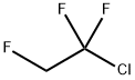 1-クロロ-1,1,2-トリフルオロエタン 化学構造式