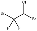 1,2-ジブロモ-1-クロロ-2,2-ジフルオロエタン 化学構造式
