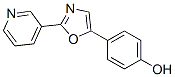 4-[2-(3-Pyridinyl)-5-oxazolyl]phenol Structure